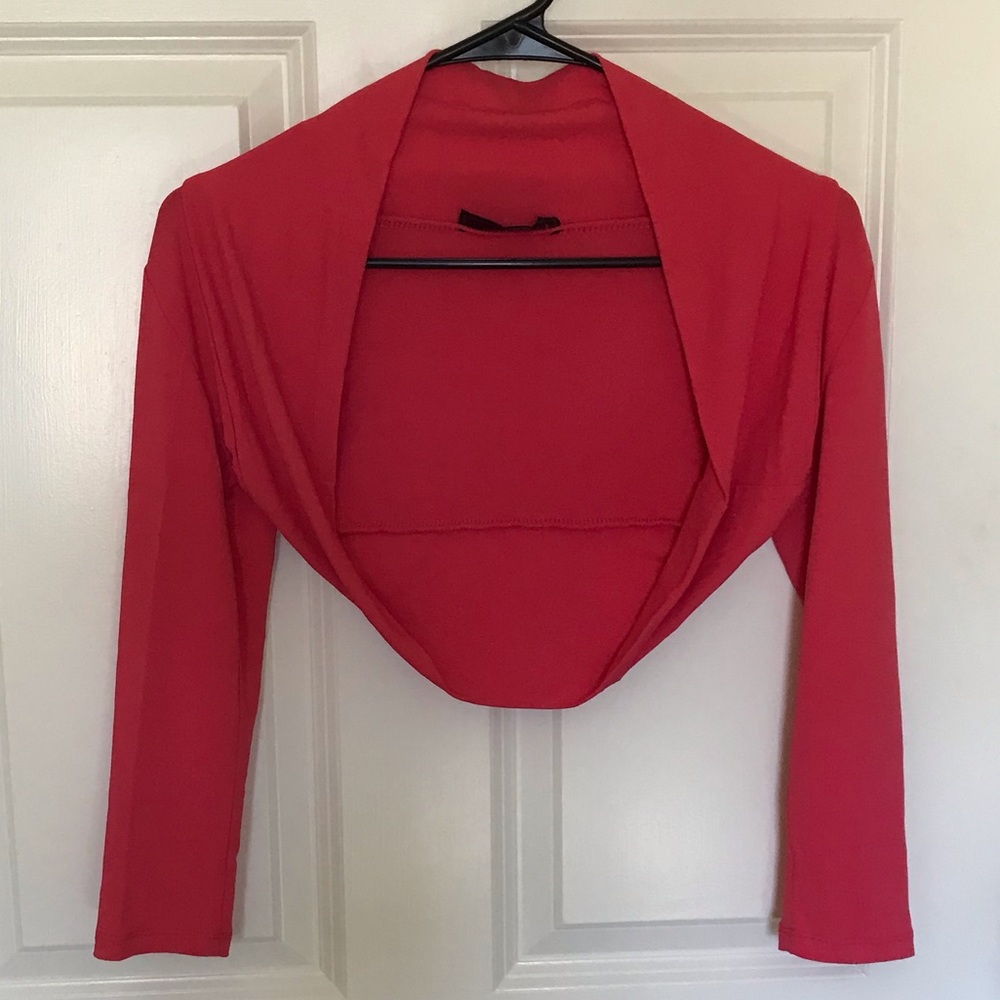 Made in Italy, Pink Open Front Bolero Cardigan